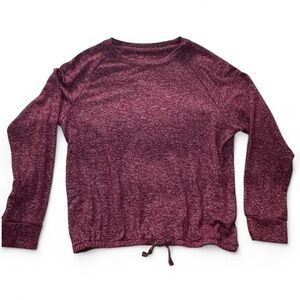 🌺 5 X 25 🌺 Girls Burgundy Sweatshirt  size 12